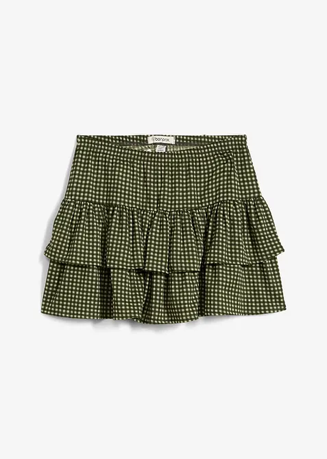 Strokenrok van gestructureerde crêpe, bonprix