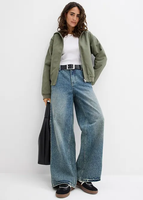 Outdoorjas van puur katoen, bonprix