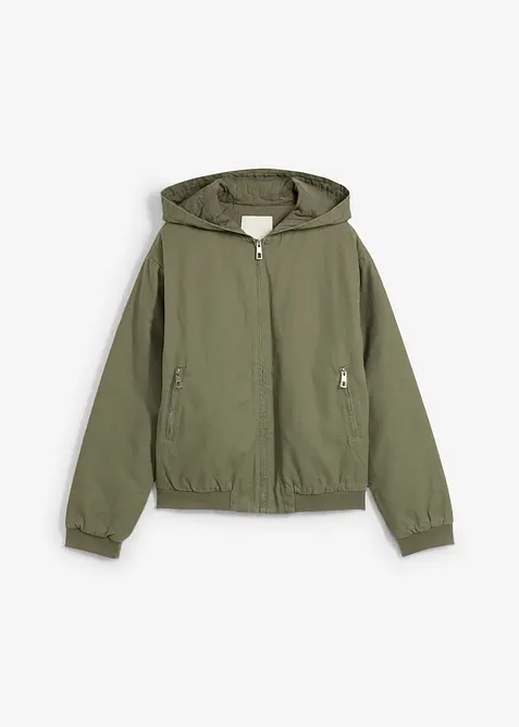 Outdoorjas van puur katoen, bonprix