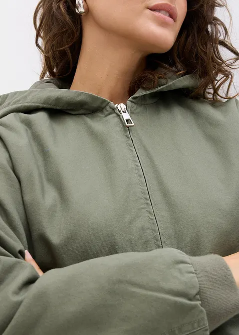 Outdoorjas van puur katoen, bonprix