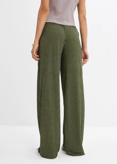 Jersey broek van gestructureerde crêpe, bonprix