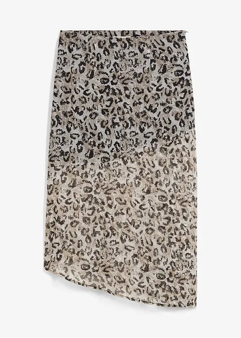 Midirok van fijn chiffon, bonprix