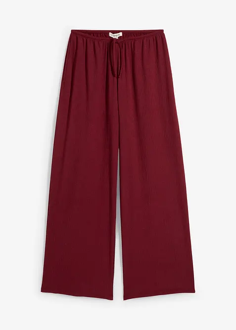 Instapbroek van gestructureerde crêpe, bonprix