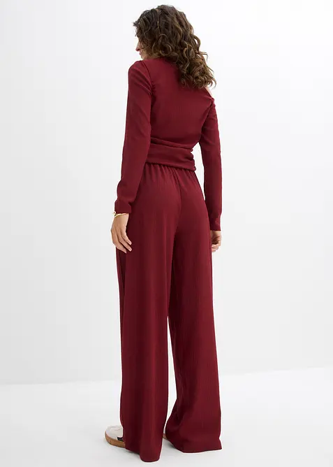 Instapbroek van gestructureerde crêpe, bonprix