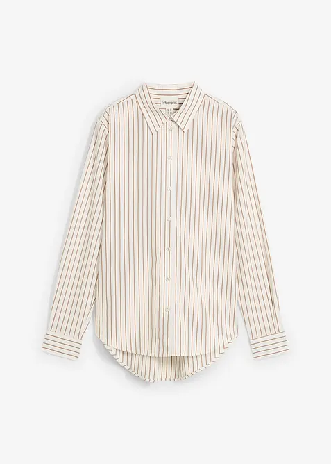 Overhemdblouse met zijde, bonprix