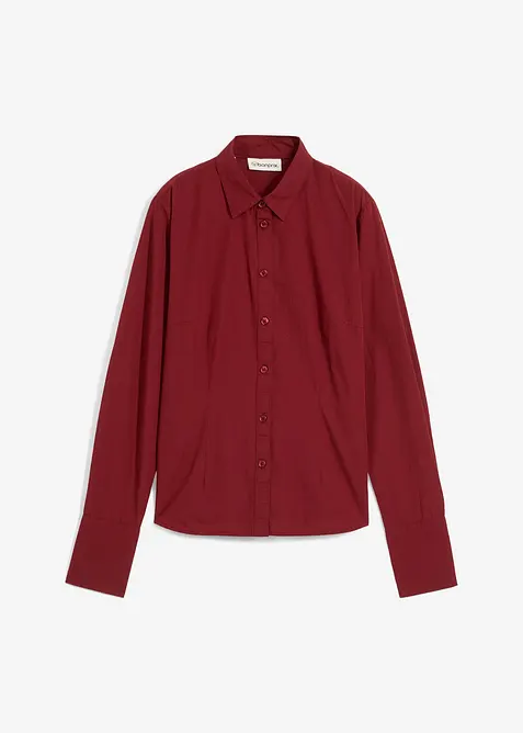 Overhemdblouse met zijde, bonprix