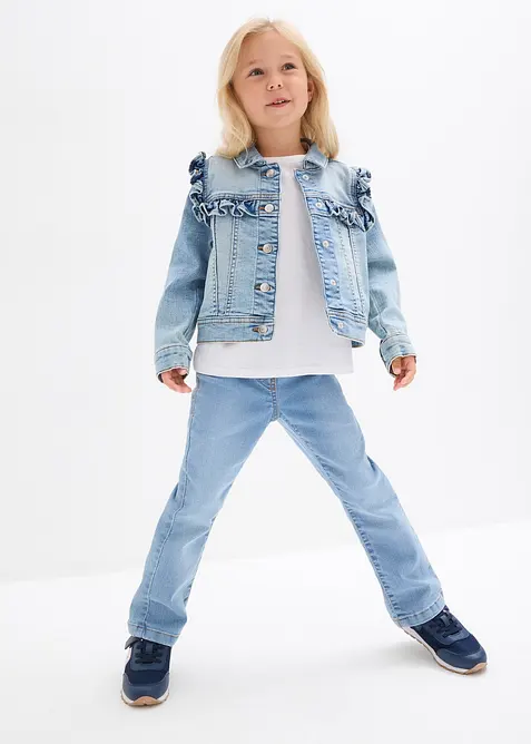 Spijkerjasje van elastisch biologisch katoenmix, bonprix