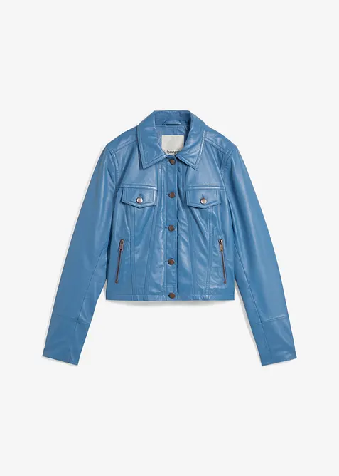 Leren jas van lamsnappa, bonprix