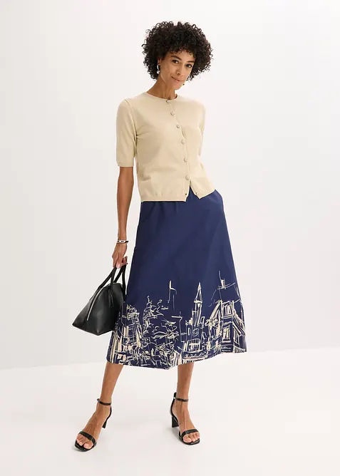 Midirok van puur katoen, bonprix