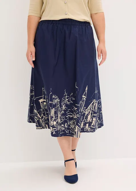 Midirok van puur katoen, bonprix