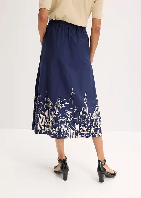 Midirok van puur katoen, bonprix