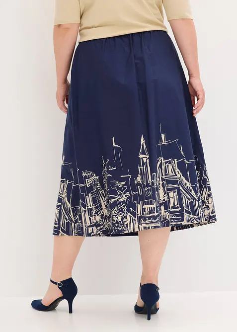 Midirok van puur katoen, bonprix