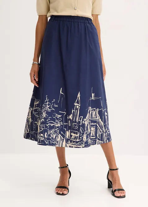 Midirok van puur katoen, bonprix