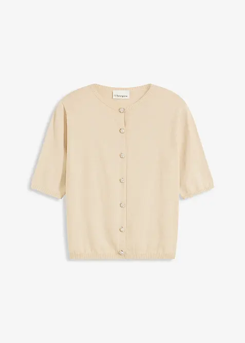 Vest met korte mouwen in een viscosemix, bonprix