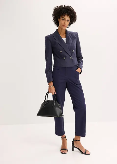 Twill broek in tapered fit, bonprix