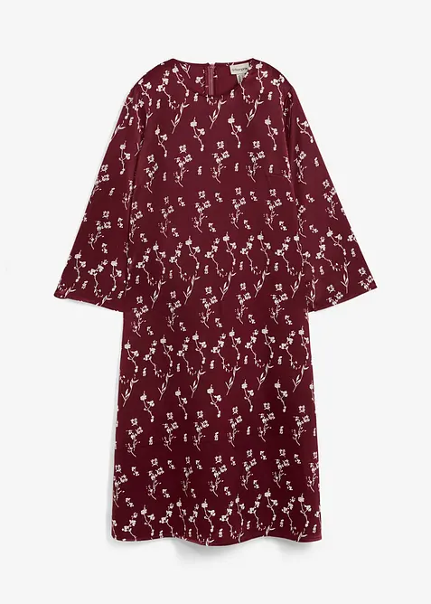 Gebloemde midi jurk van viscose, bonprix