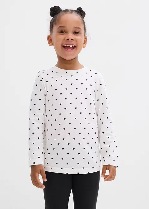 Longsleeve van biologisch katoen (set van 3), bonprix