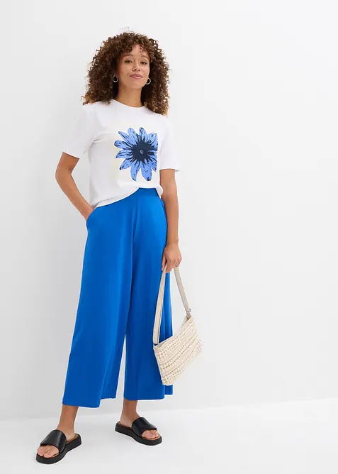 T-shirt van katoen met print, bonprix