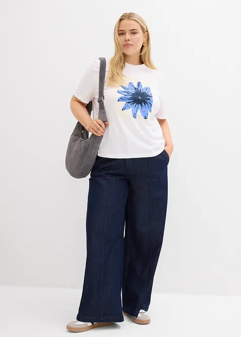 T-shirt van katoen met print, bonprix