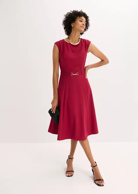 Jurk met riem (2-dlg.), bonprix