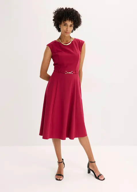 Jurk met riem (2-dlg.), bonprix