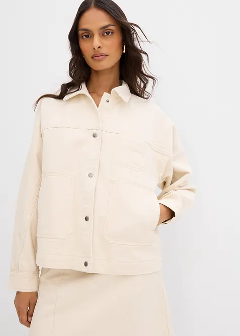 Twill jasje van puur katoen, bonprix