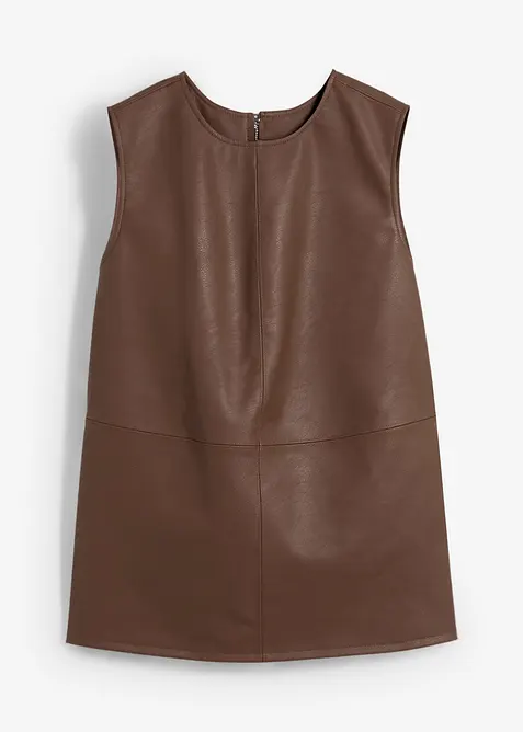 Imitatieleren top, bonprix