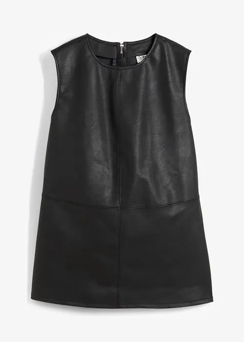 Imitatieleren top, bonprix