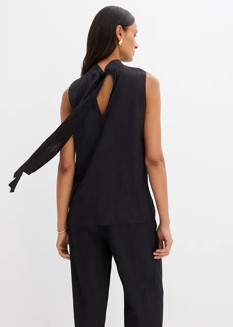 Lange top van gestructureerde viscosemix, bonprix