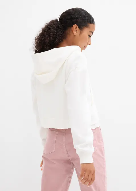 Sweatvest met capuchon van biologisch katoen, bonprix