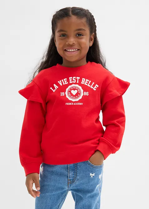 Sweater van zacht biologisch katoen (set van 2), bonprix