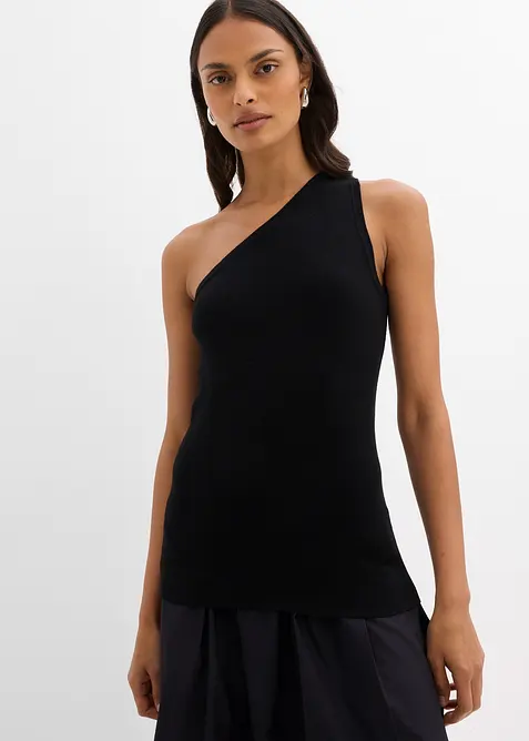 Gebreide off-shoulder top van een viscosemix, bonprix