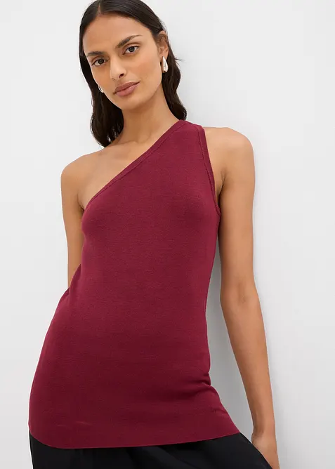 Gebreide off-shoulder top van een viscosemix, bonprix
