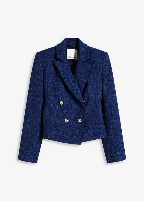 Korte blazer van zacht bouclé, bonprix