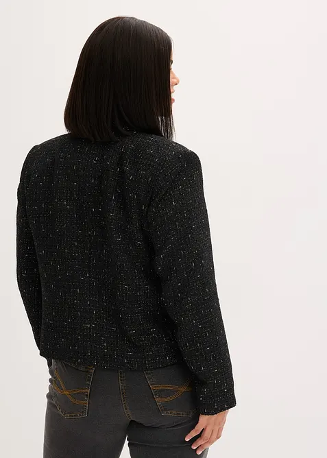 Korte blazer van zacht bouclé, bonprix