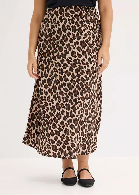 Midirok van soepelvallend satijn, bonprix