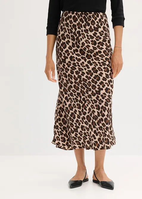 Midirok van soepelvallend satijn, bonprix