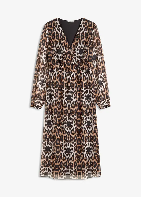 Midi jurk van zacht mesh, bonprix