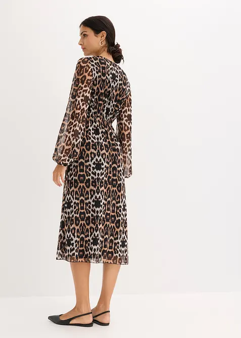 Midi jurk van zacht mesh, bonprix