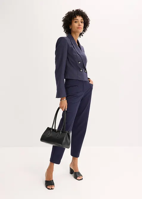 Korte blazer met opvallende schouders, bonprix