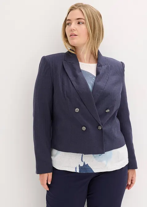 Korte blazer met opvallende schouders, bonprix