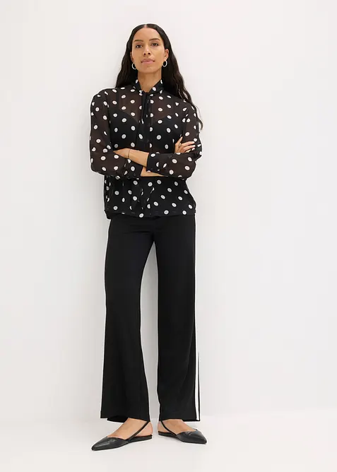 Blouse met strik, bonprix