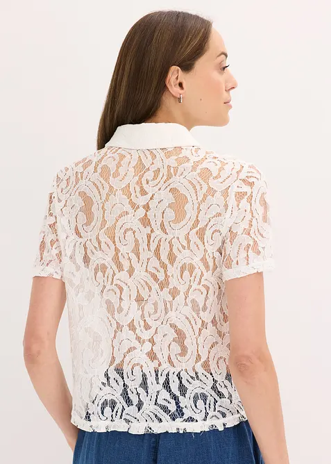 Kanten blouse, bonprix