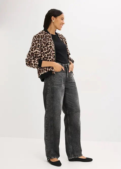 Bomber van soepel satijn, bonprix