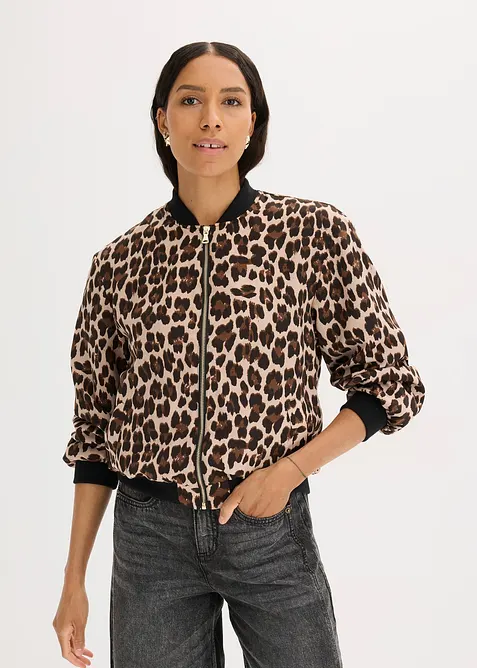 Bomber van soepel satijn, bonprix