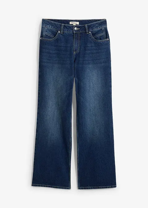 Straight jeans mid waist, bonprix