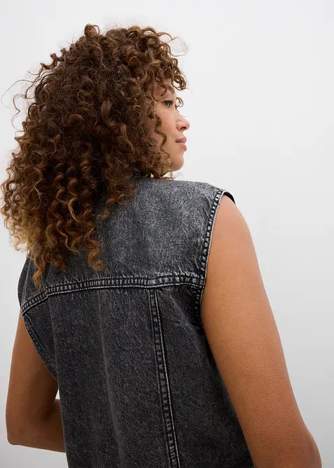 Jeans gilet van katoen, bonprix