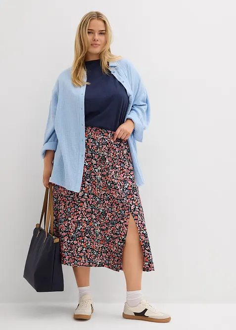 Midirok van viscose, bonprix