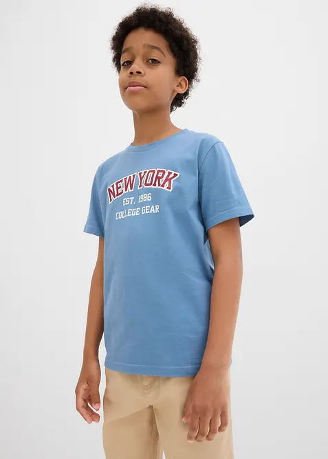 T-shirt van bioogisch katoen (set van 2), bonprix