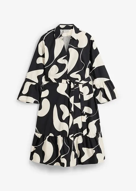 Zwangerschaps- en borstvoedingsjurk van puur biologisch katoen, bonprix